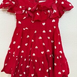 MONNALISAHeart cotton poplin dress Size 4
